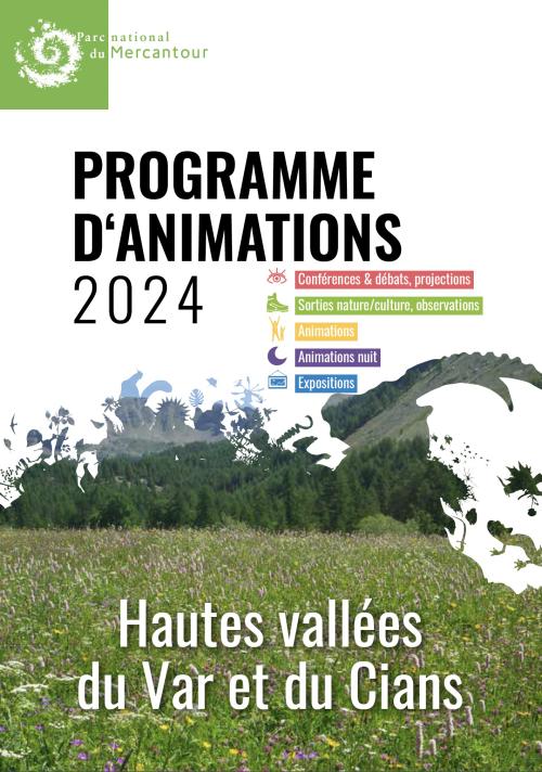 Programme animations estivales 2024 : haut Var et Cians