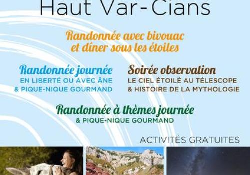 8ème week-end Écotourisme Mercantour haut-Var et Cians_Guillaumes - Affiche