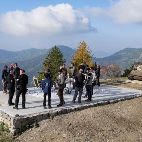 Visite des travaux de sécurisation et de valorisation du bâti fortifié sur le massif de l’Authion © C. Filliol