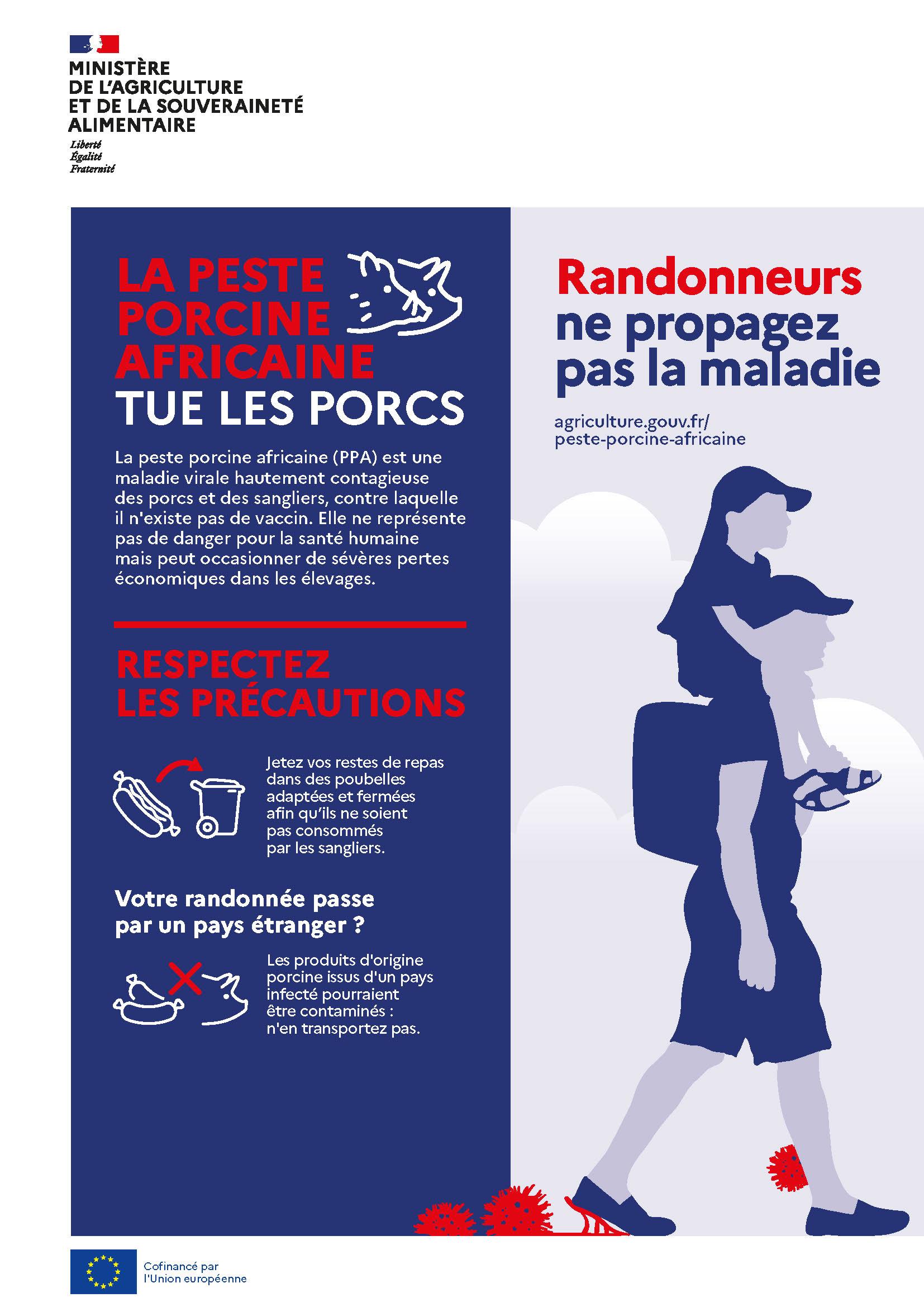 Affiche peste porcine africaine
