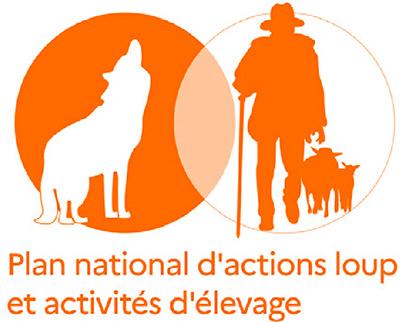 Logo Plan national d'actions loup et activités d'élevage