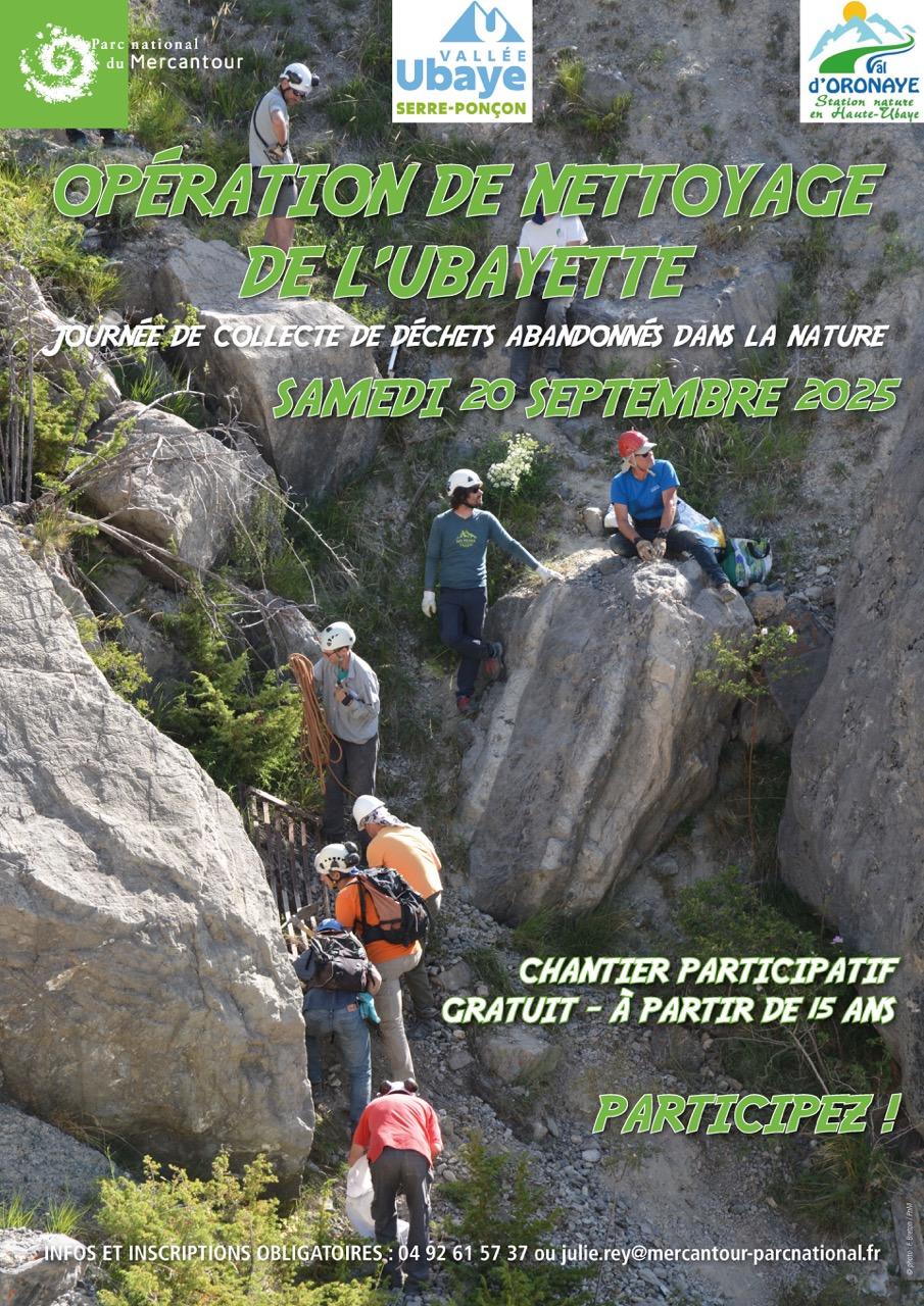 Affiche nettoyage de l'Ubayette