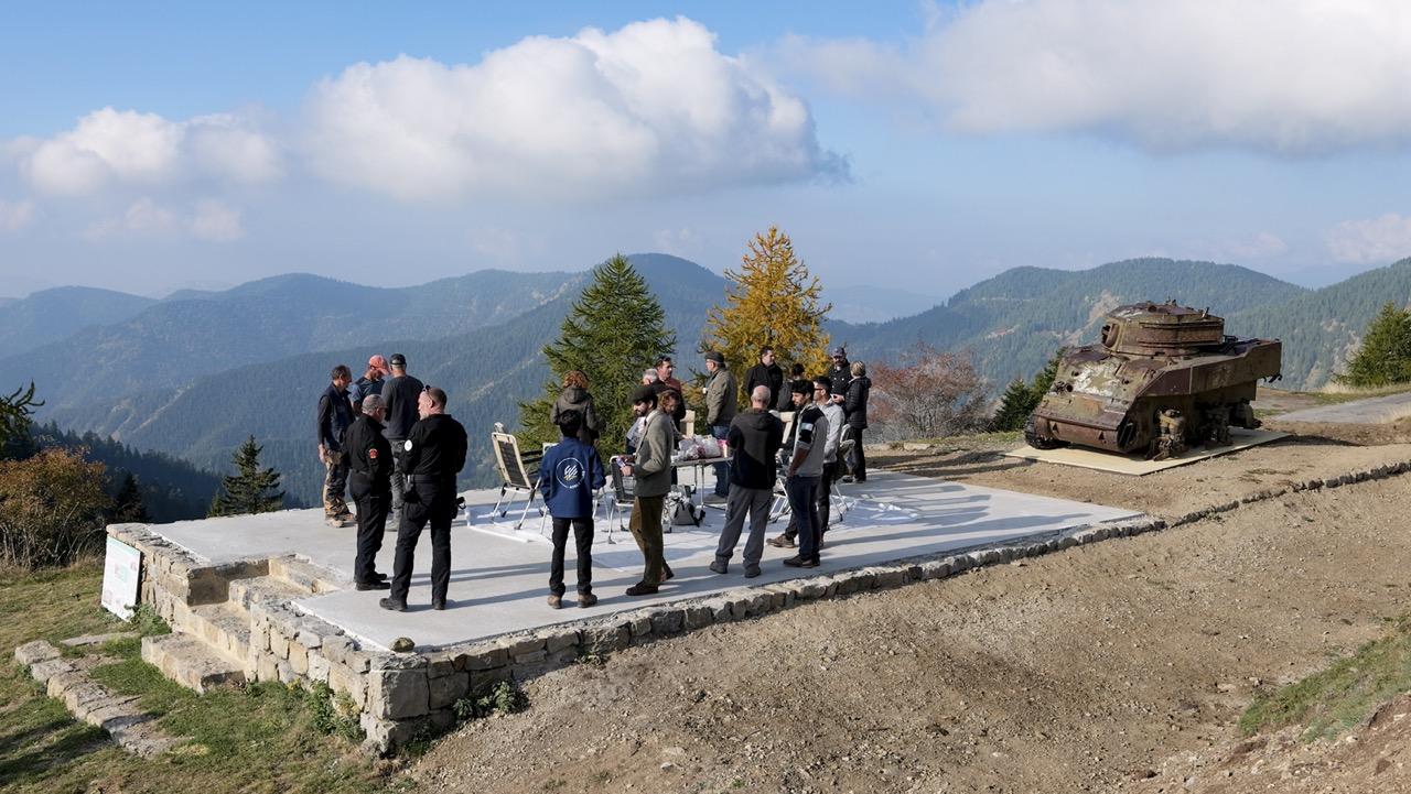 Visite des travaux de sécurisation et de valorisation du bâti fortifié sur le massif de l’Authion © C. Filliol