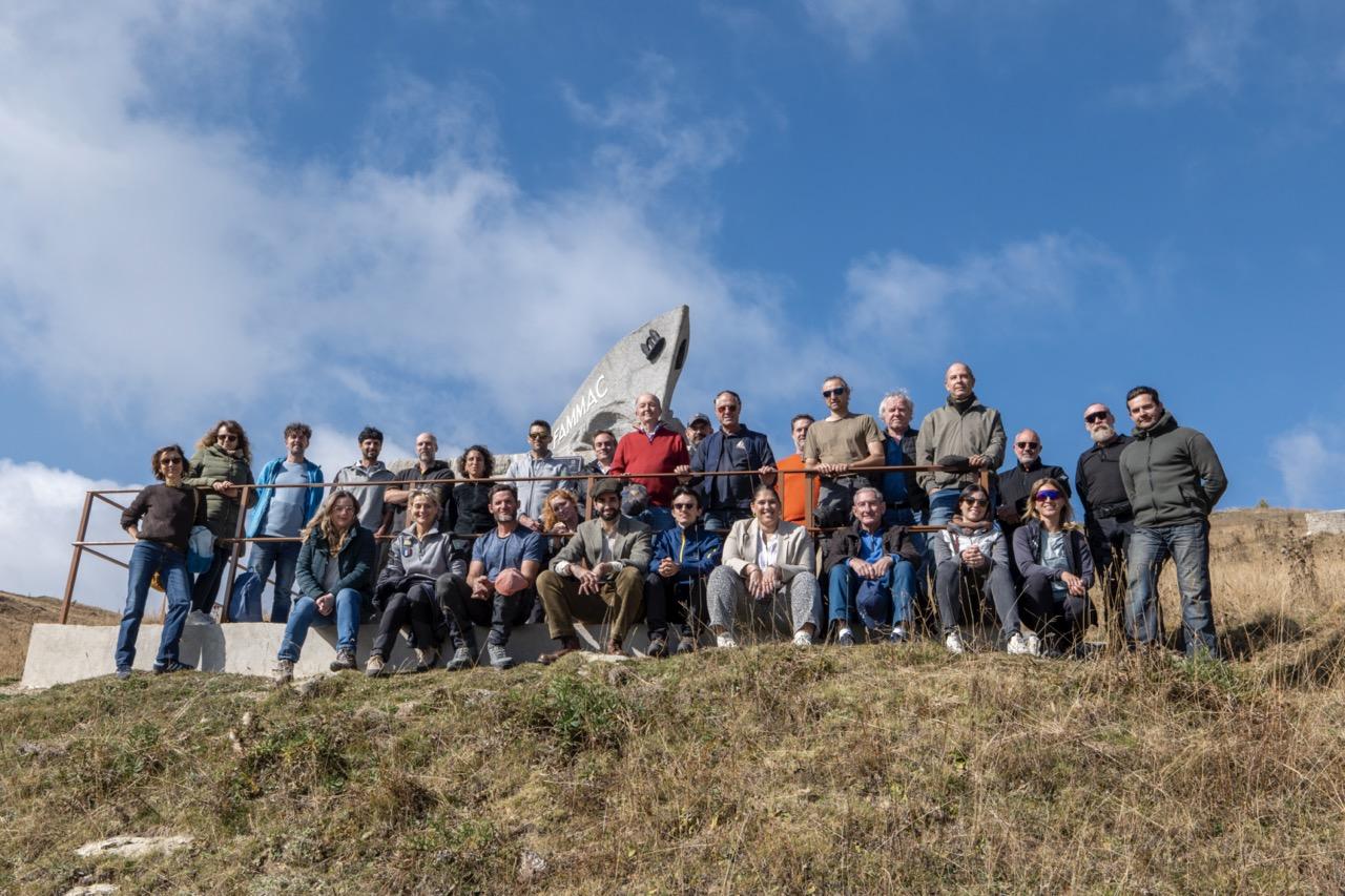 Visite des travaux de sécurisation et de valorisation du bâti fortifié sur le massif de l’Authion © C. Filliol