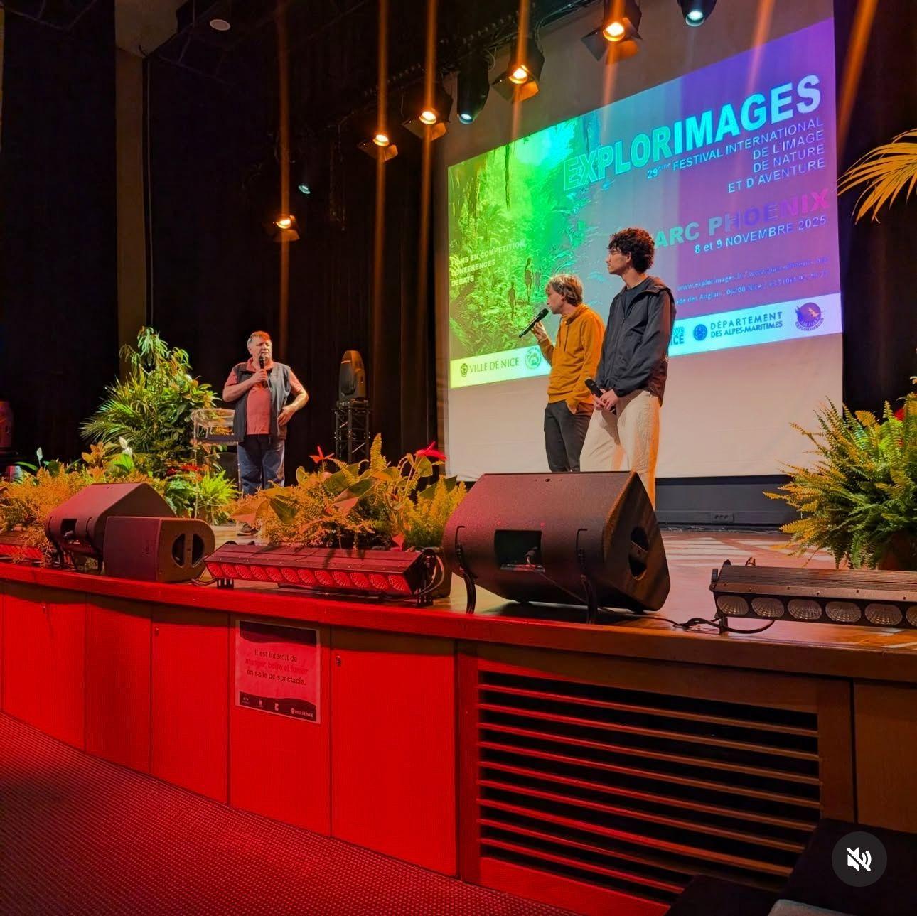 Présentation du film lors du festival EXPLORIMAGES © A. Aminot 