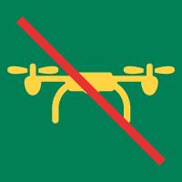 Pictogramme : drone interdit