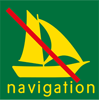 pictogramme : navigation interdite