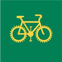 Pictogramme : vélo tout-terrain réglementé