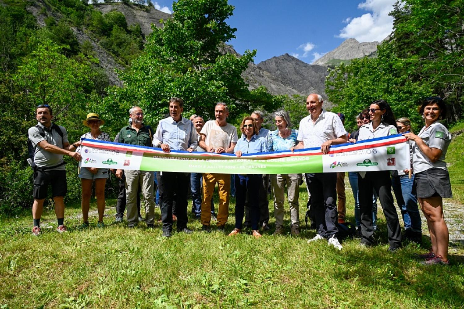 Inauguration de la réserve intégrale de Roche Grande à Entraunes © M. Ancely / PnM