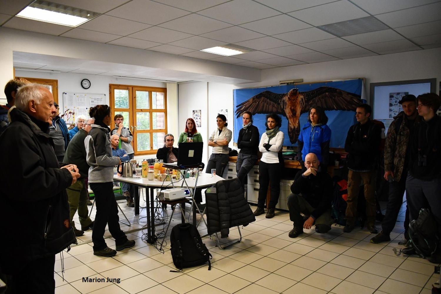 Briefing dans le Verdon © M. Jung / PnM