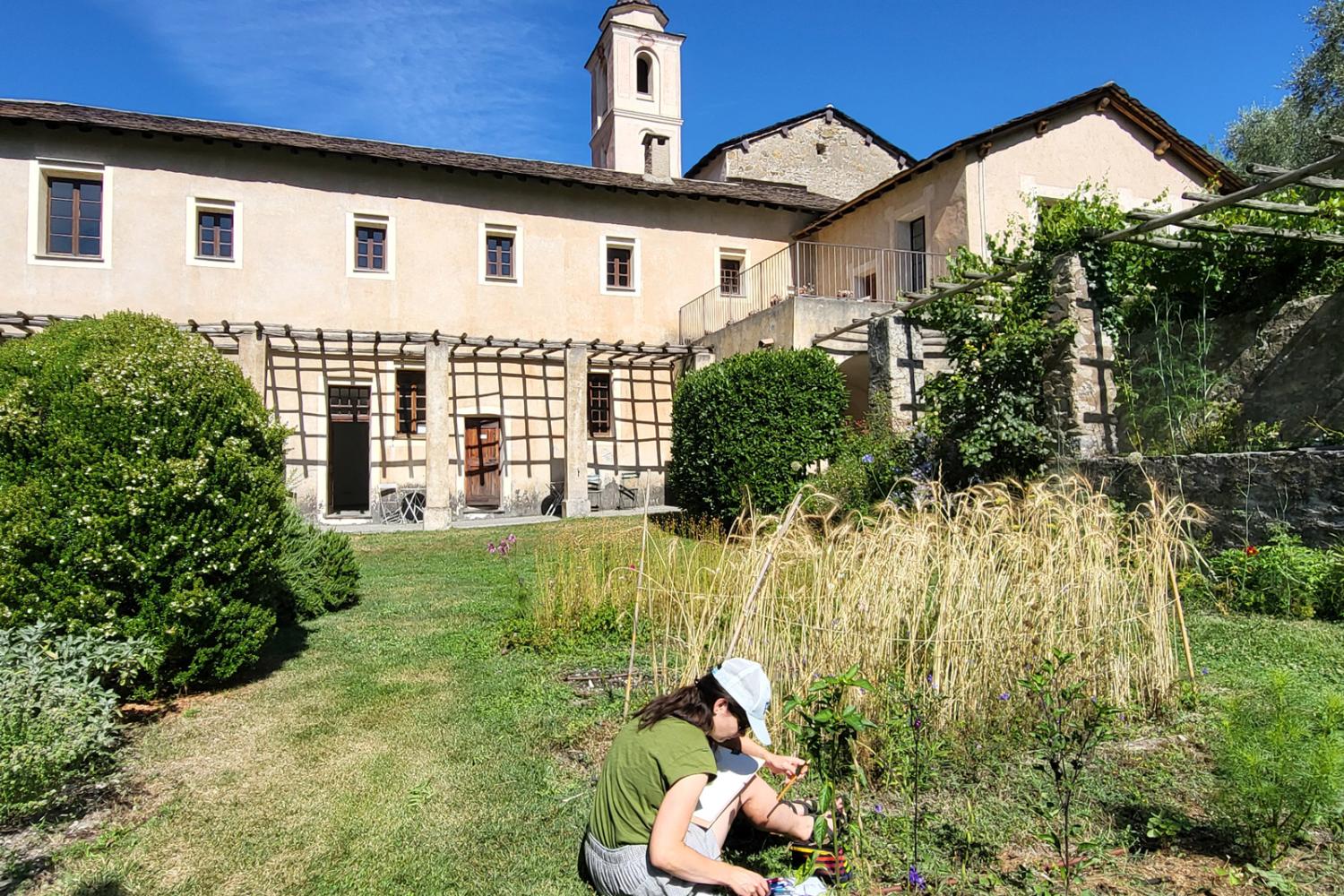 La résidence d'Ambre Gaude se poursuit ! © Monastère de Saorge