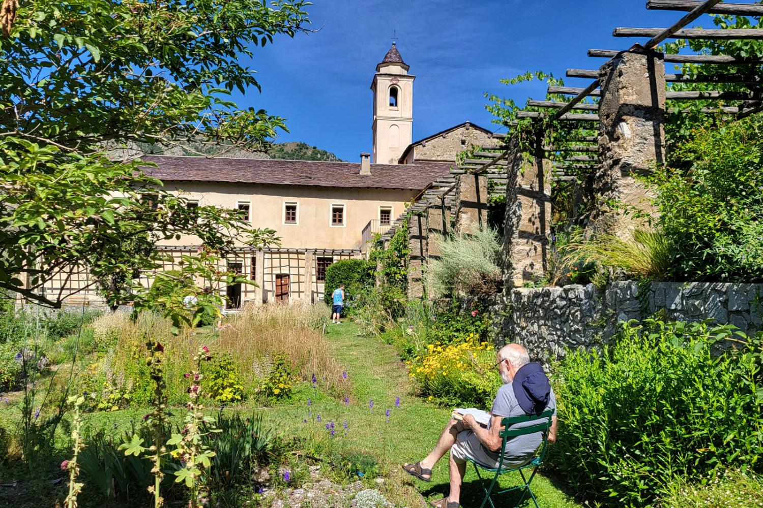 La résidence d'Ambre Gaude se poursuit ! © Monastère de Saorge