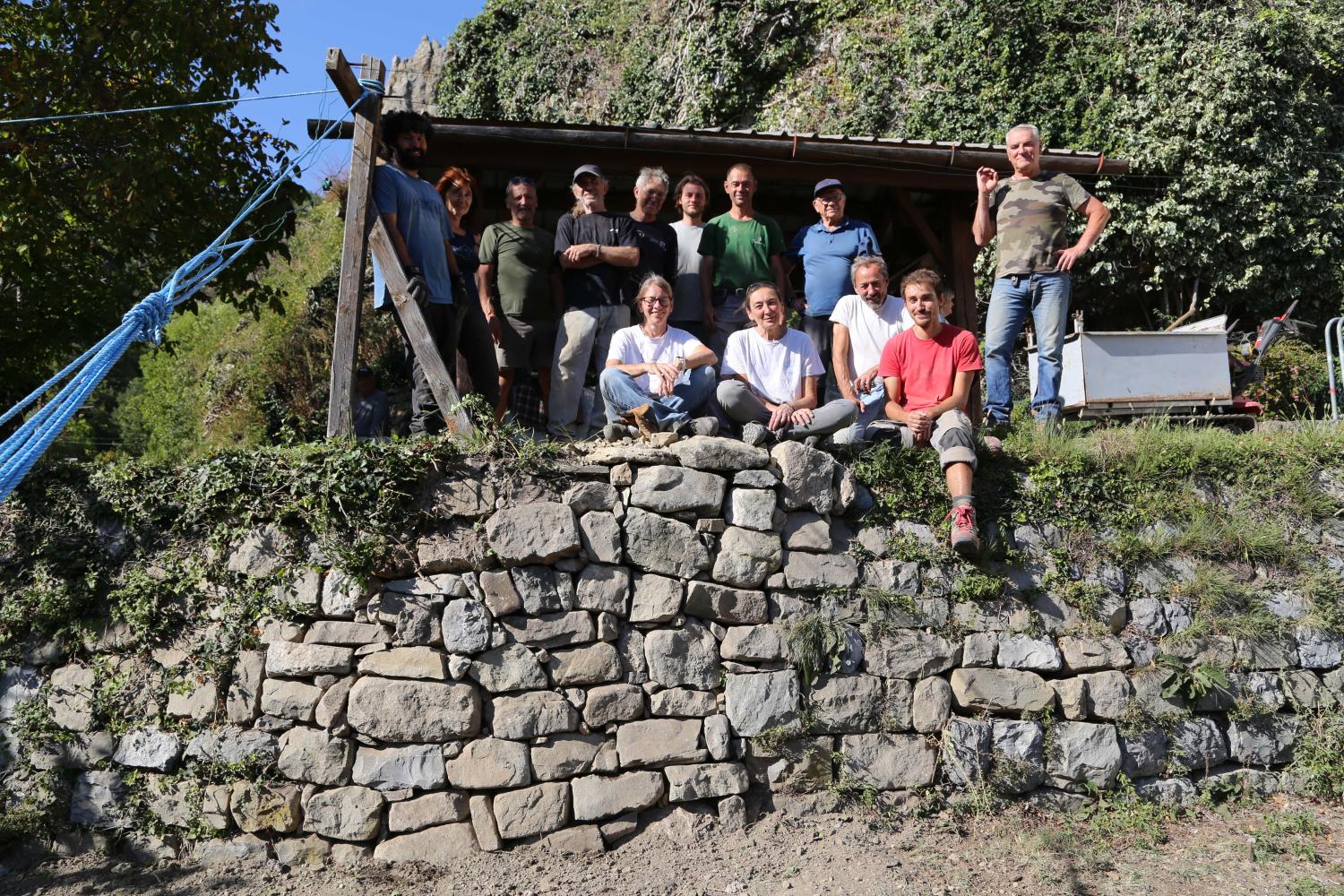 Les participants au chantier collectif &copy; I. Lhommedet / PnM