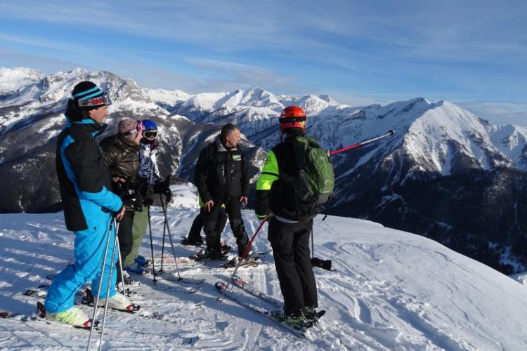 Groupe en ski - Groupe en ski